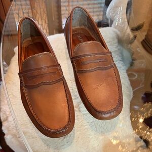 Alfani Tan Leather Penny Loafers